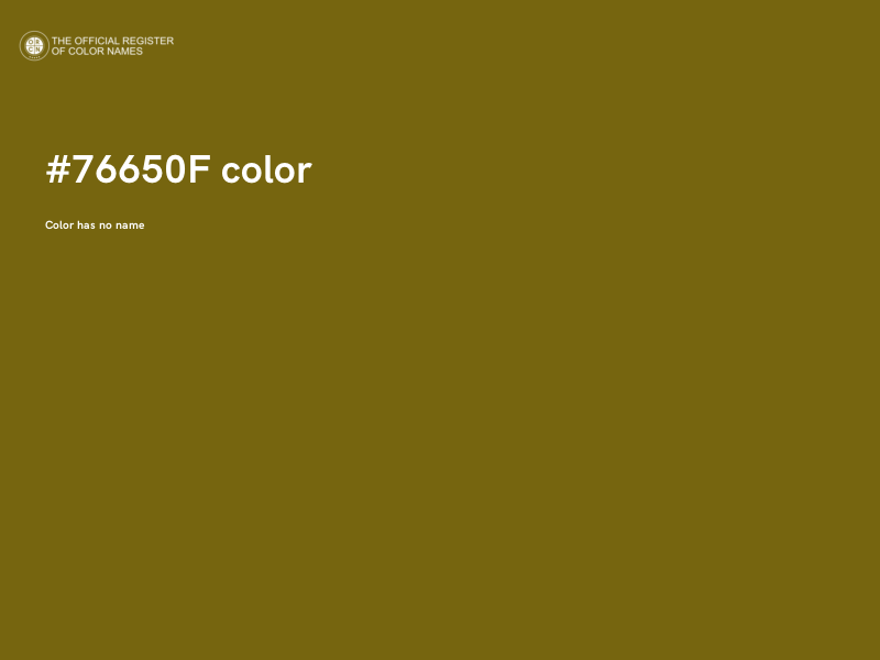 #76650F color image