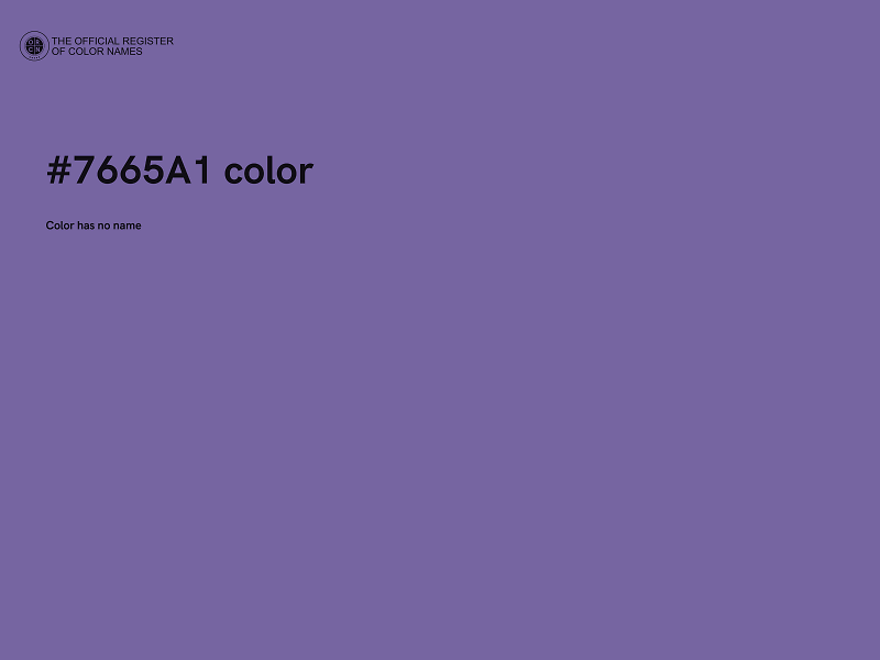 #7665A1 color image