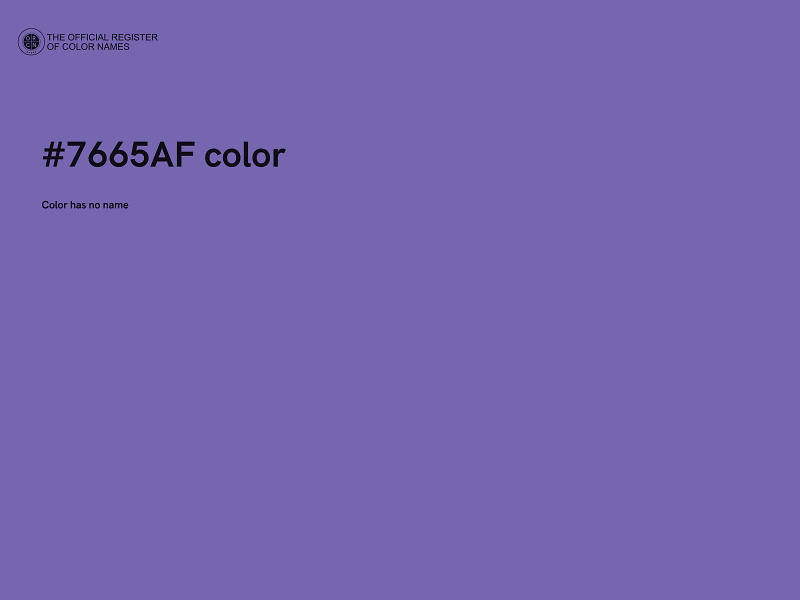 #7665AF color image