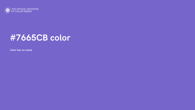 #7665CB color image