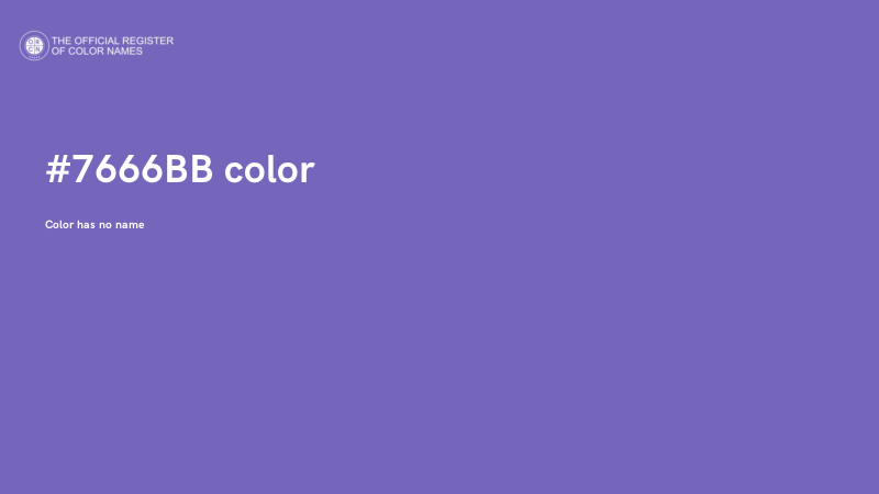 #7666BB color image