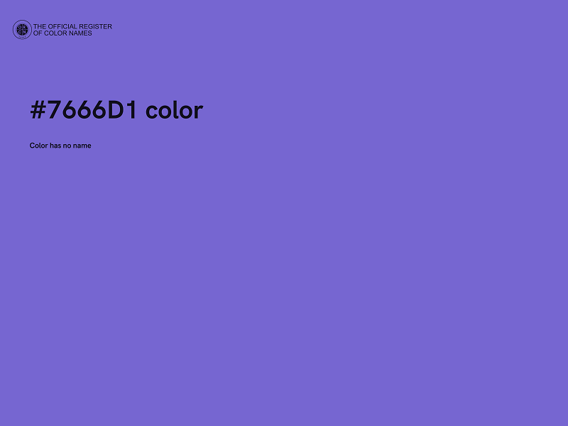 #7666D1 color image