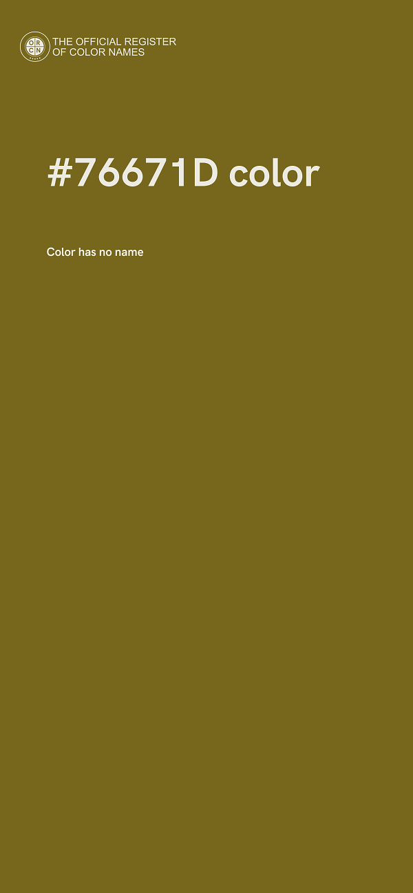 #76671D color image