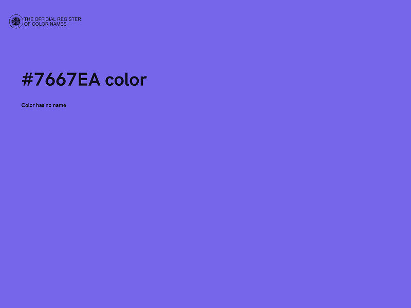 #7667EA color image