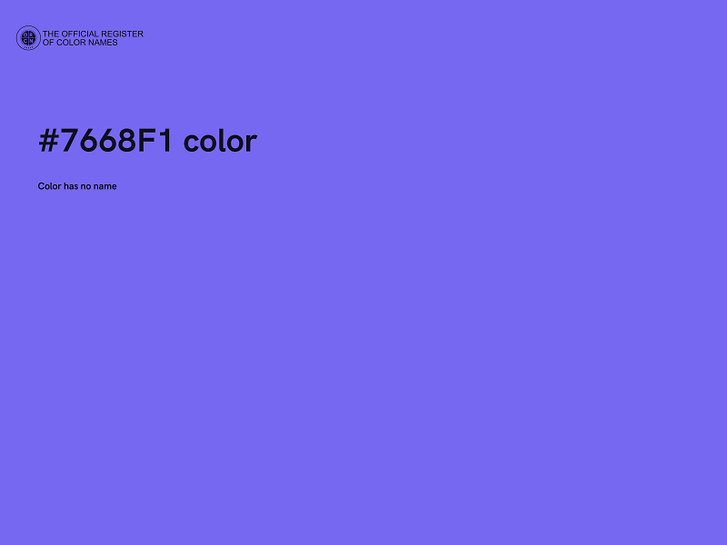 #7668F1 color image