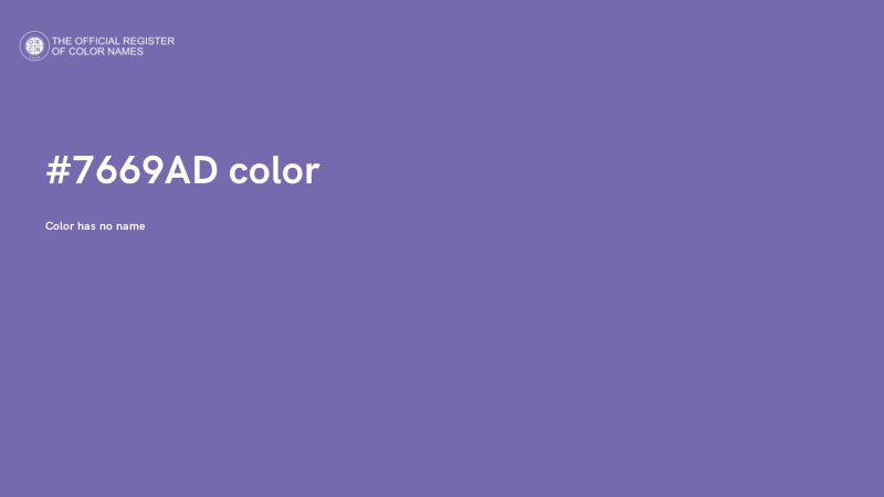 #7669AD color image