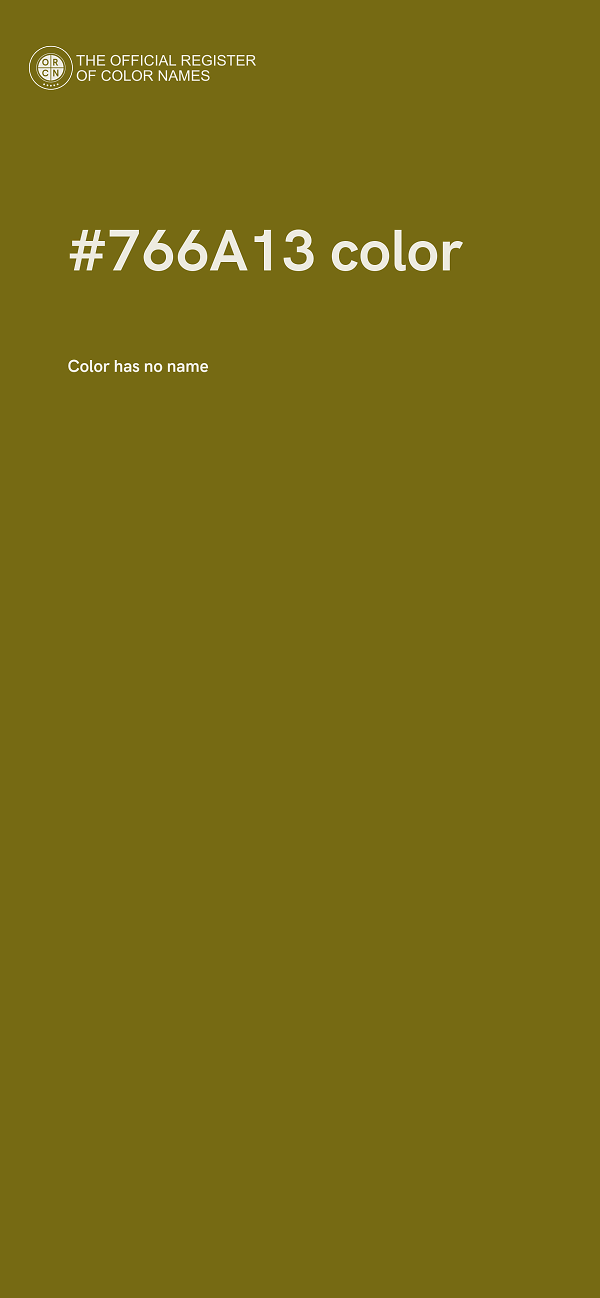 #766A13 color image