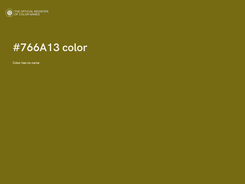 #766A13 color image
