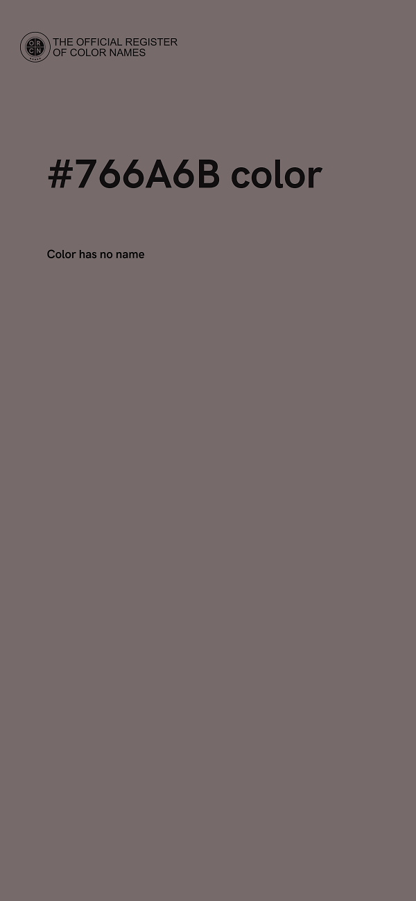 #766A6B color image