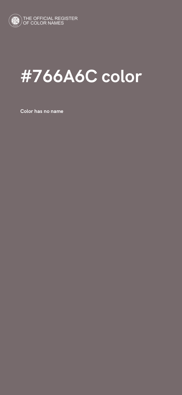 #766A6C color image