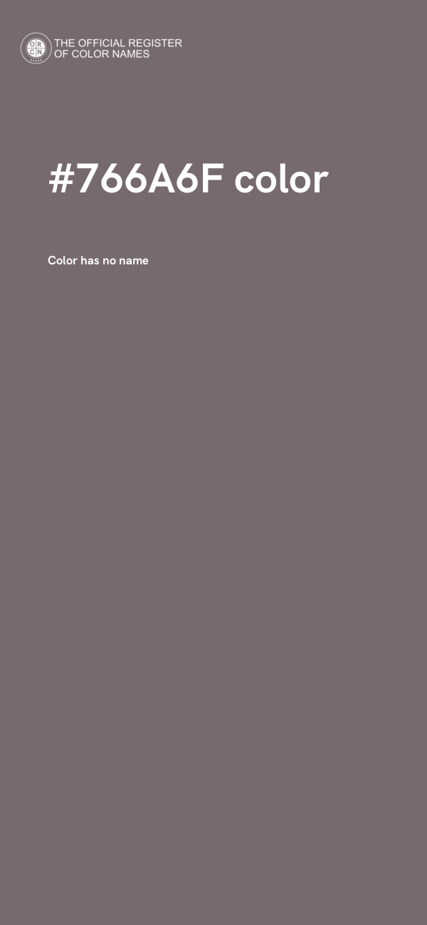 #766A6F color image