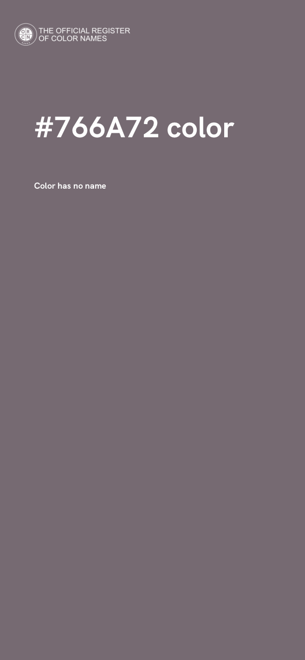 #766A72 color image