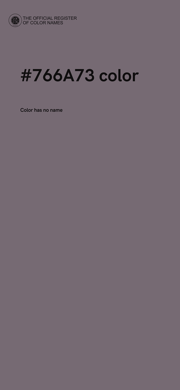 #766A73 color image