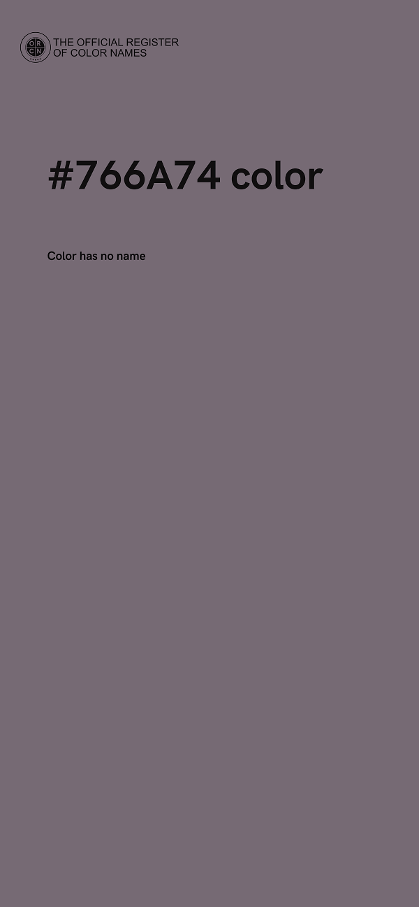 #766A74 color image