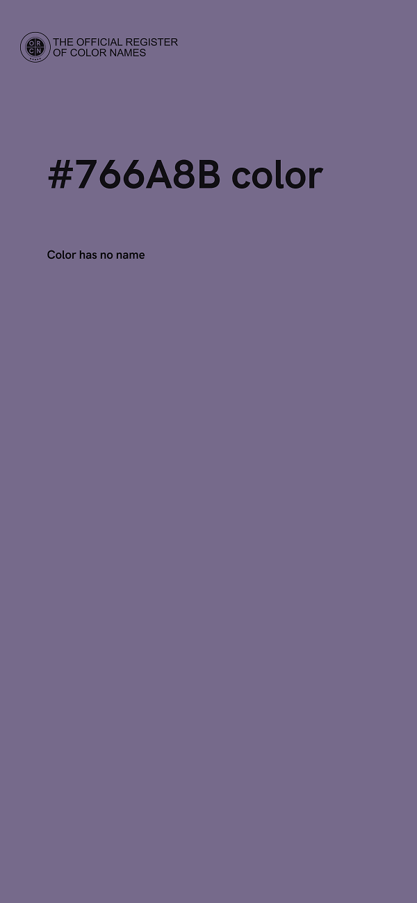 #766A8B color image
