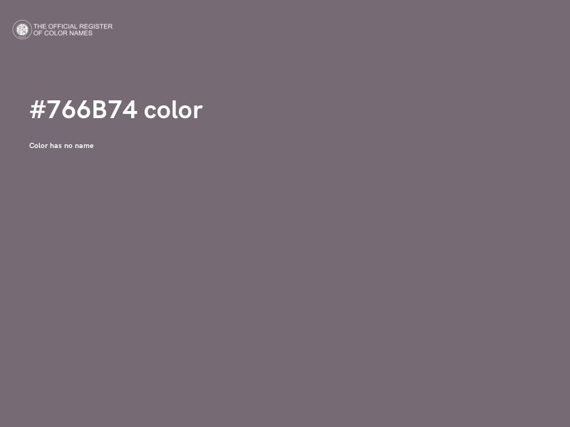 #766B74 color image