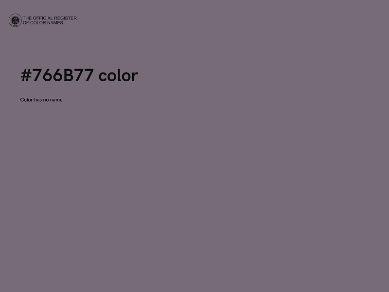 #766B77 color image