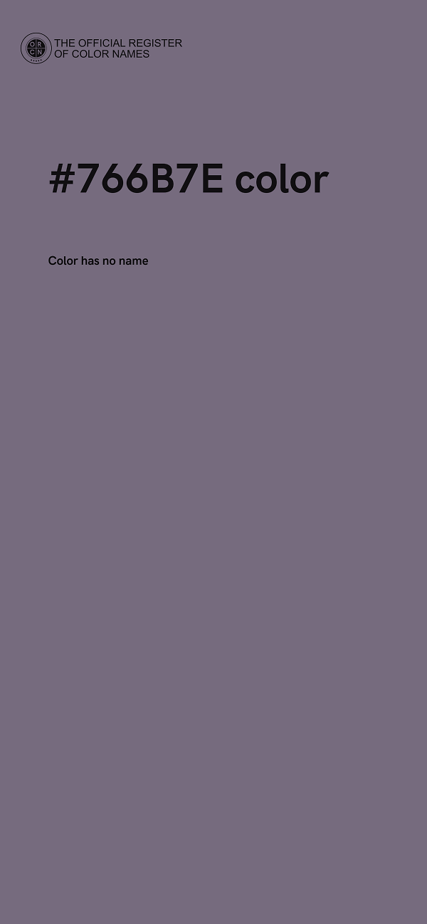 #766B7E color image