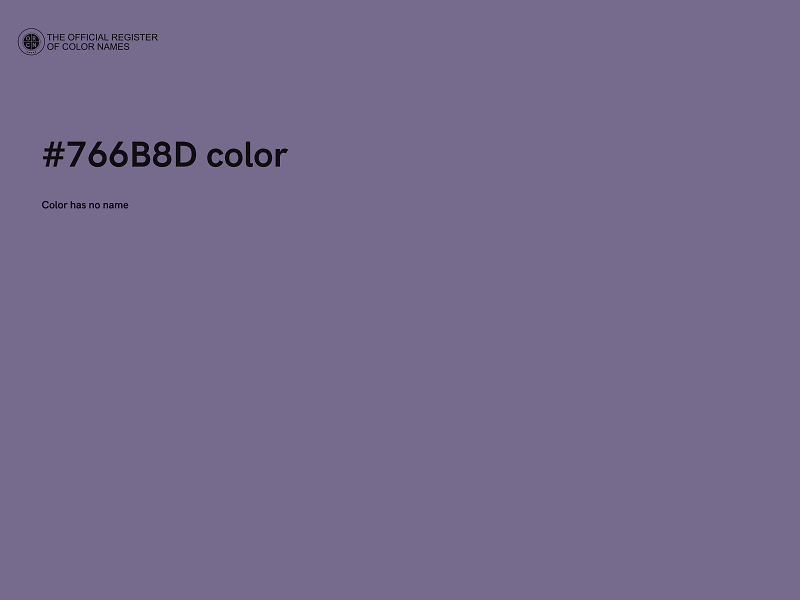 #766B8D color image