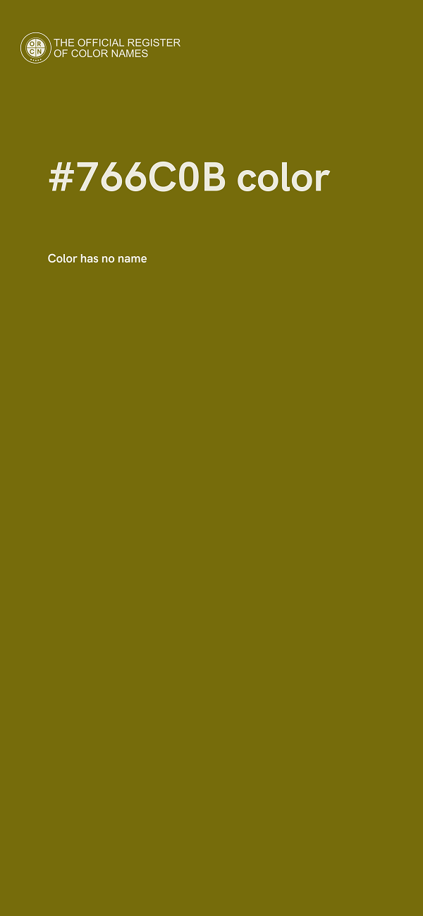 #766C0B color image