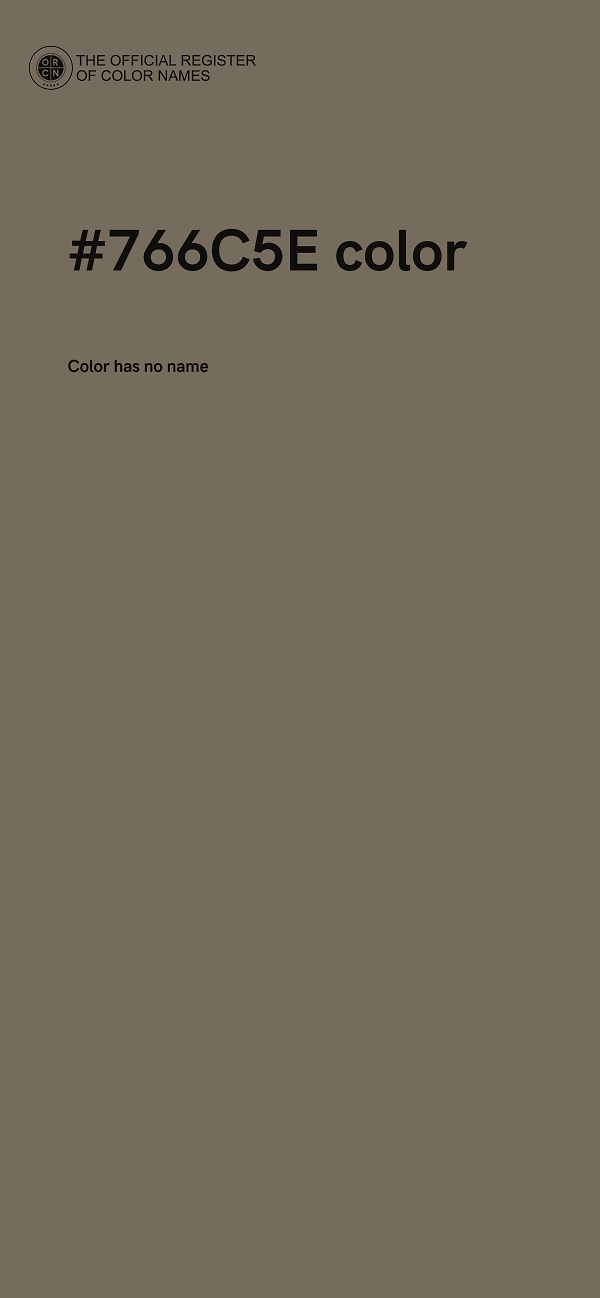 #766C5E color image