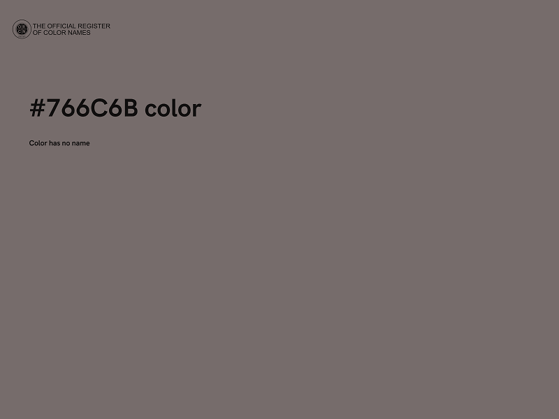 #766C6B color image