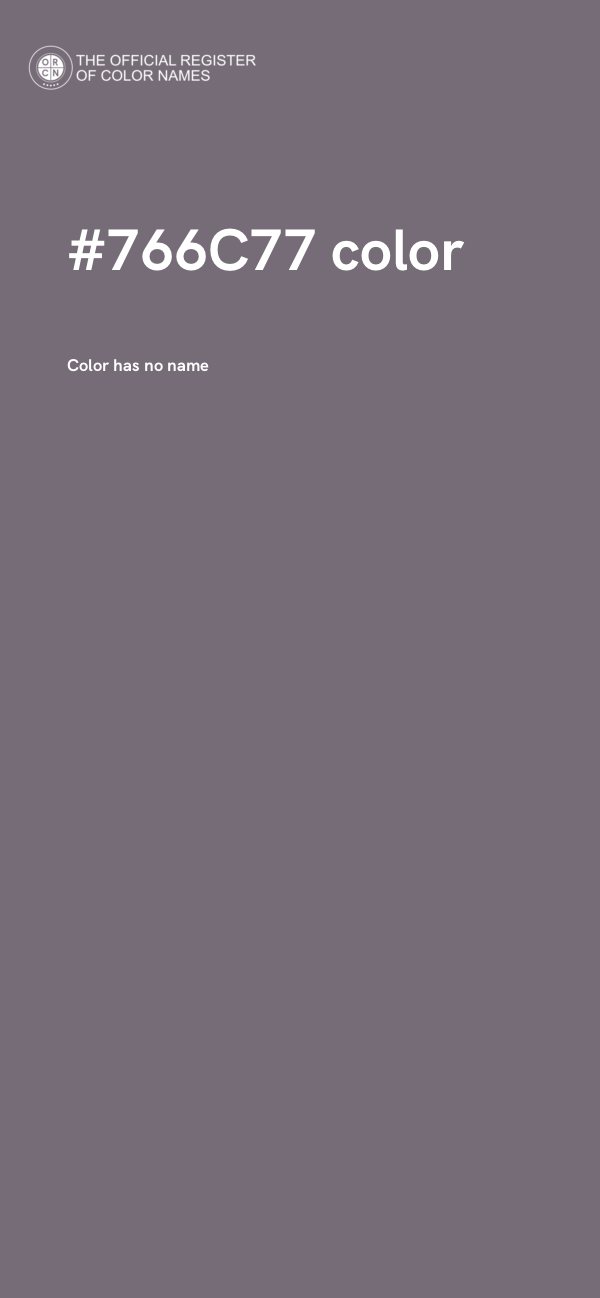 #766C77 color image