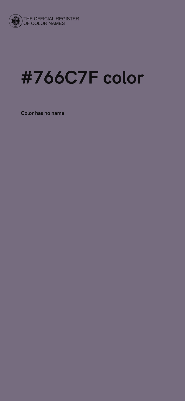 #766C7F color image