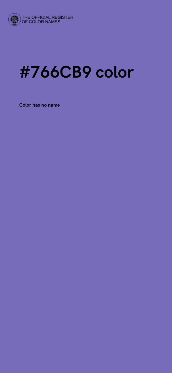 #766CB9 color image