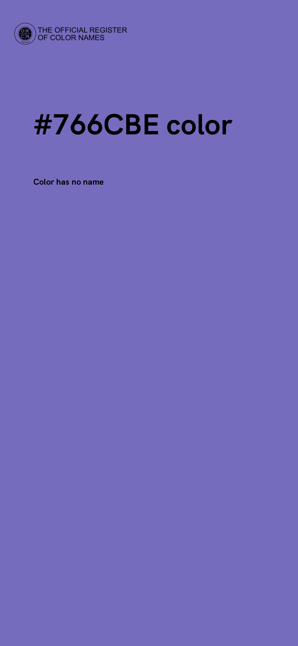 #766CBE color image