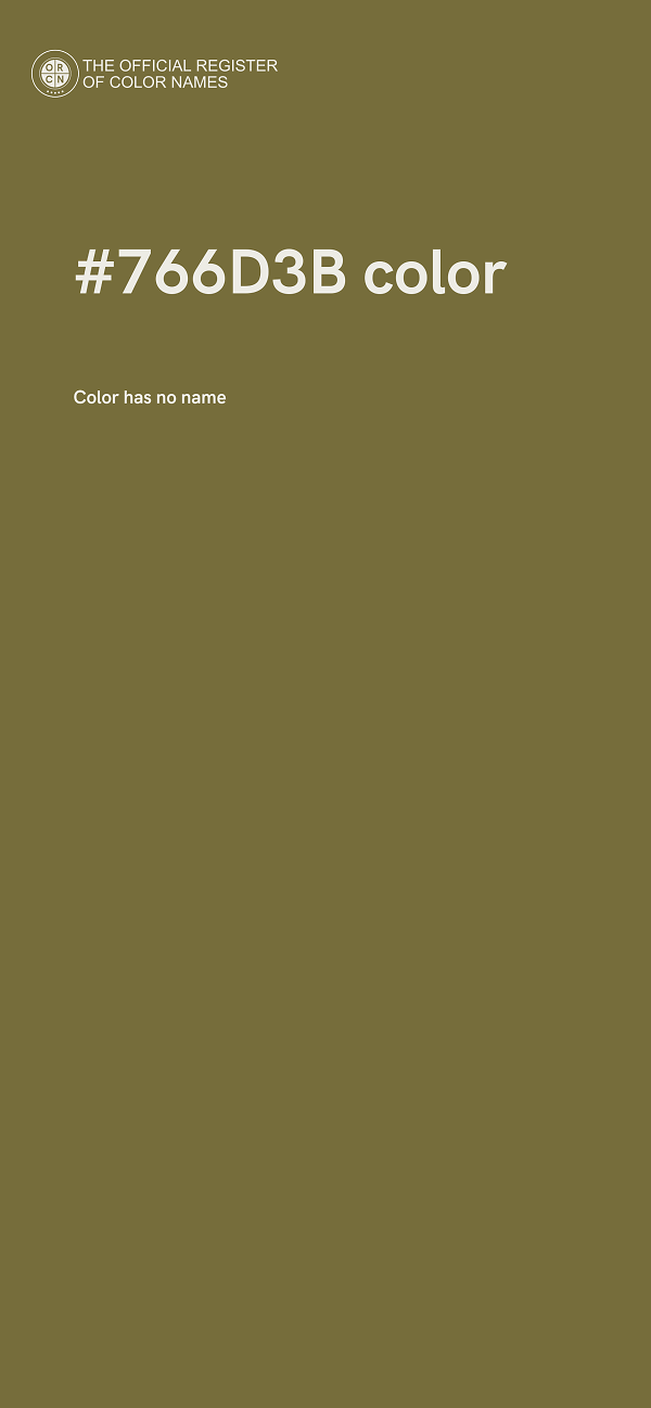 #766D3B color image
