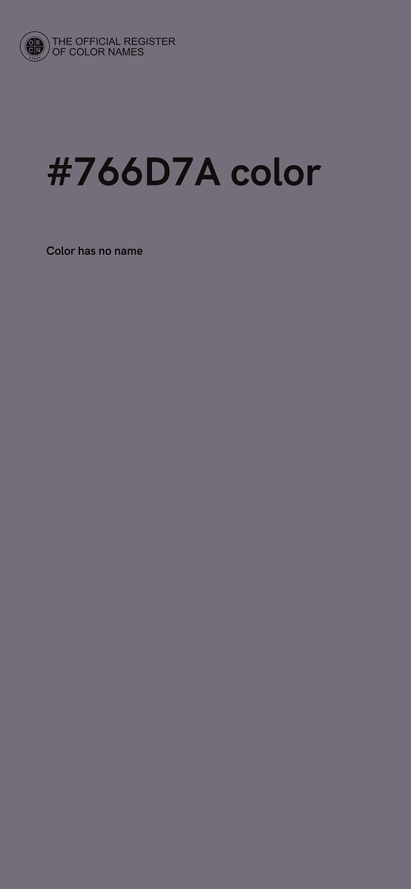 #766D7A color image