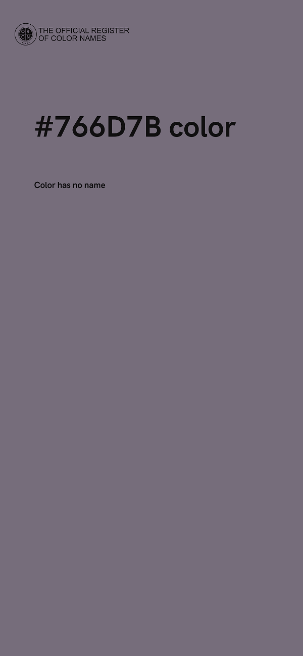 #766D7B color image