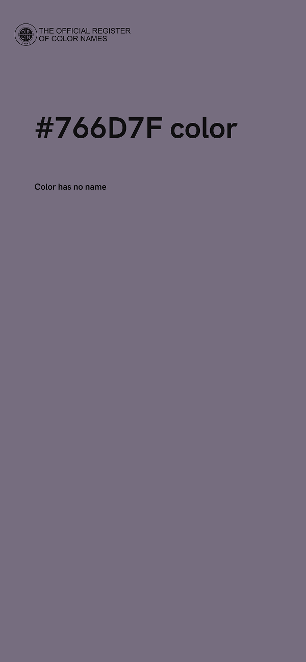 #766D7F color image