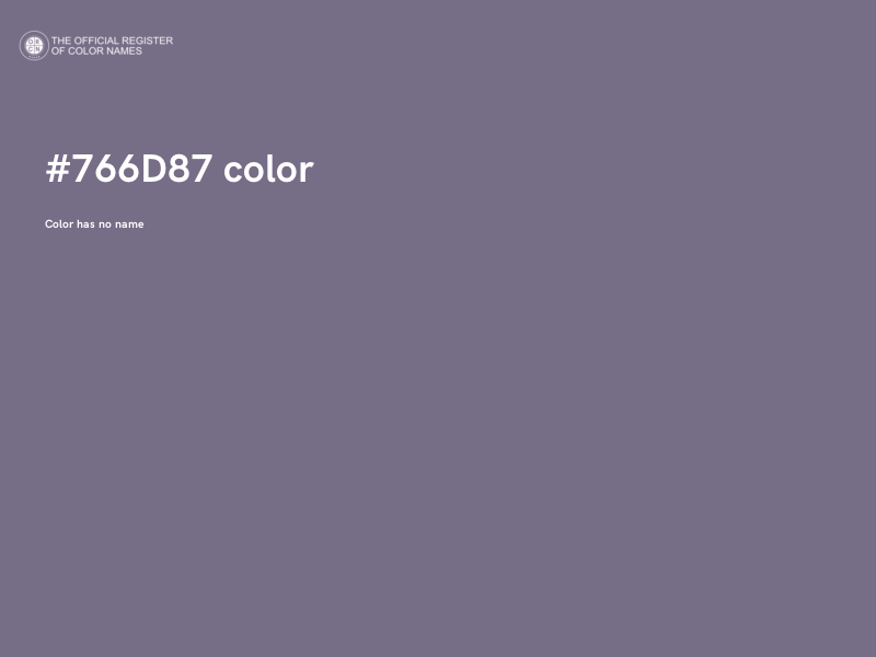 #766D87 color image