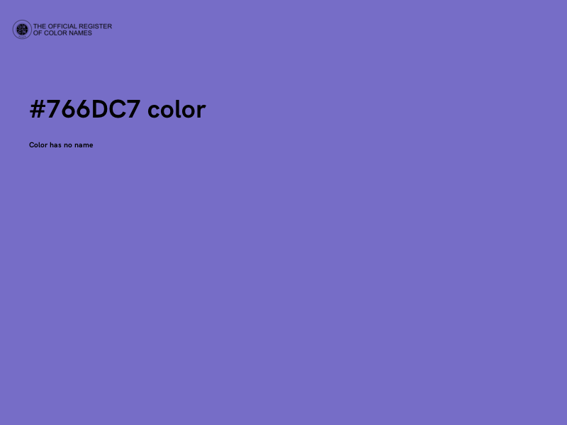 #766DC7 color image