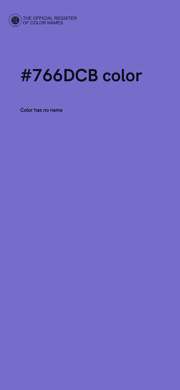 #766DCB color image