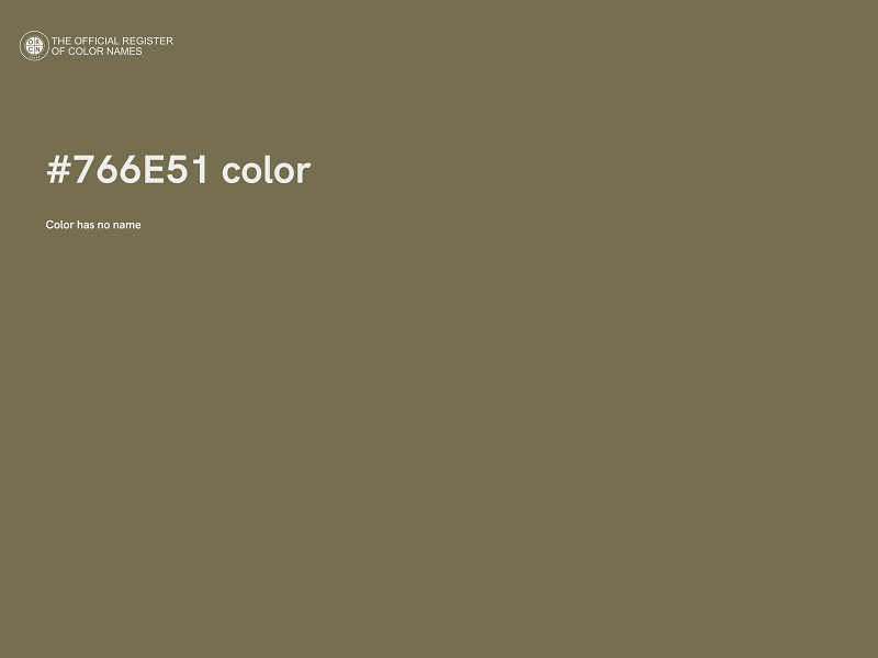 #766E51 color image