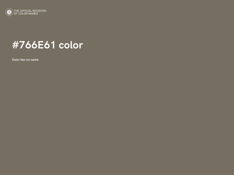 #766E61 color image