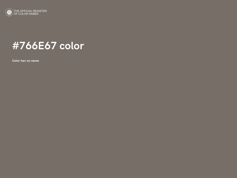 #766E67 color image