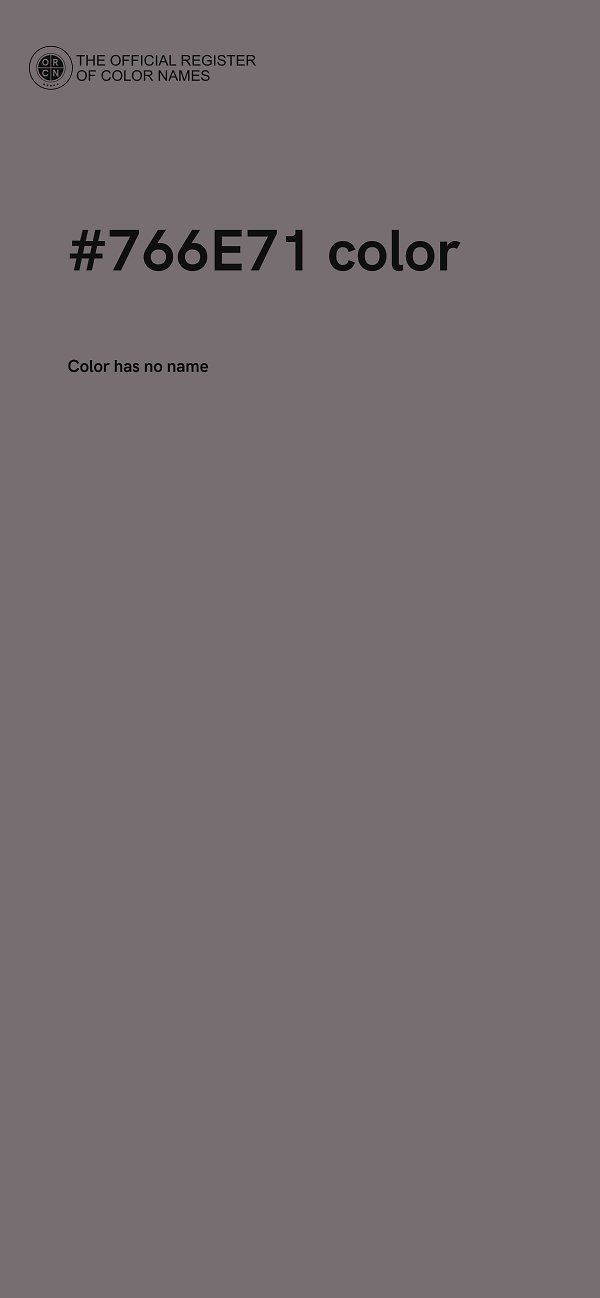 #766E71 color image