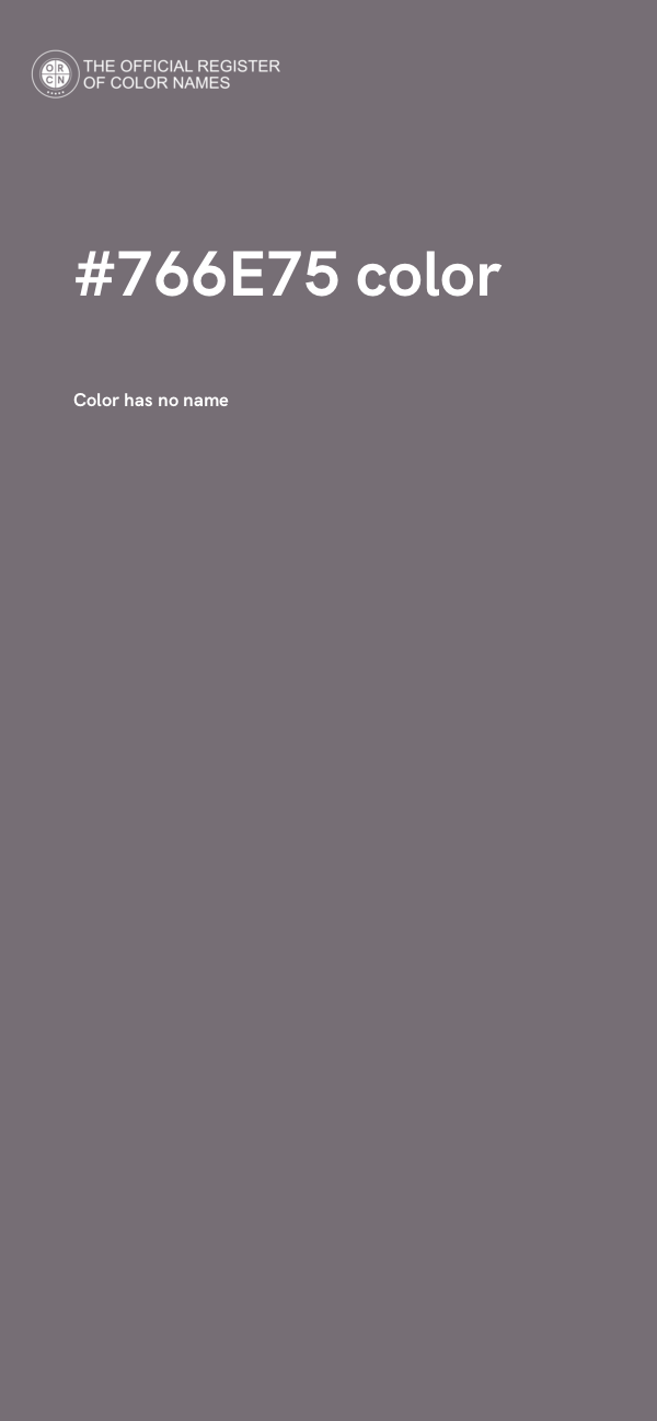 #766E75 color image