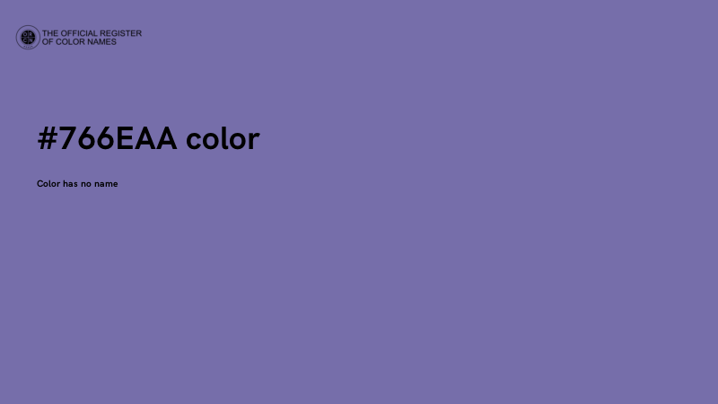 #766EAA color image