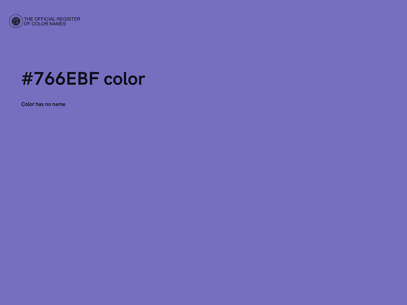 #766EBF color image