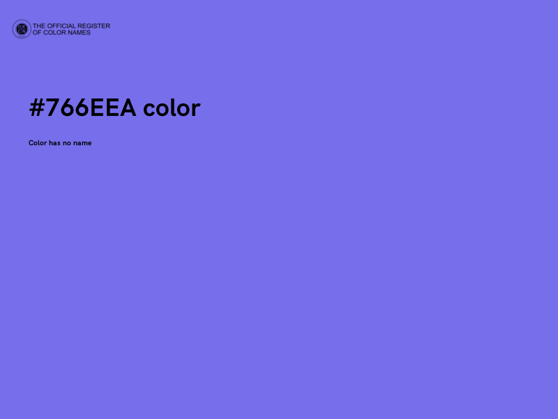 #766EEA color image