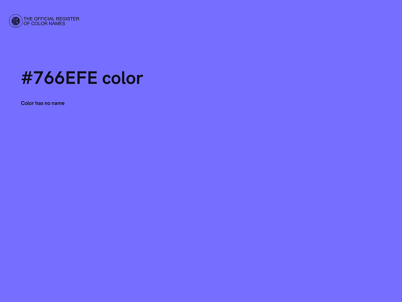 #766EFE color image