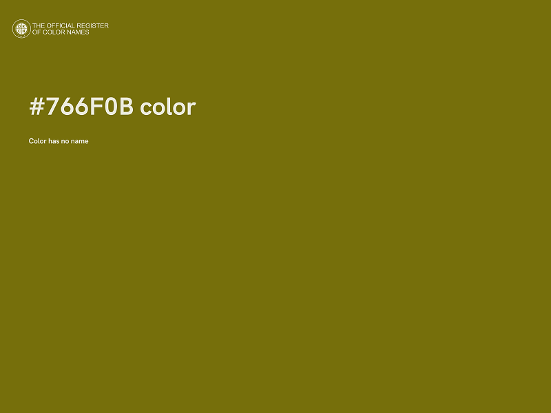 #766F0B color image