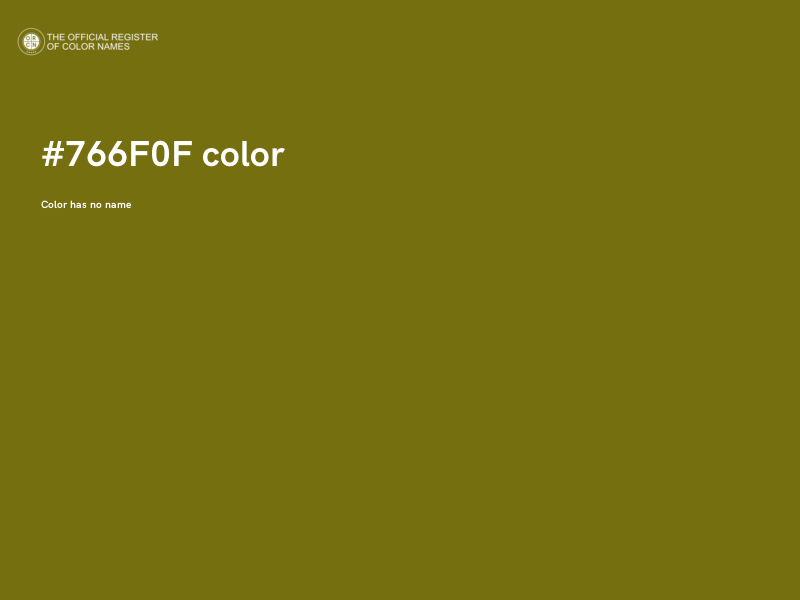#766F0F color image