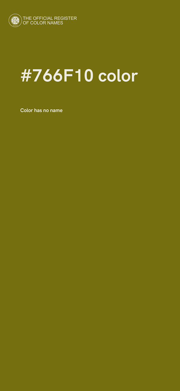 #766F10 color image
