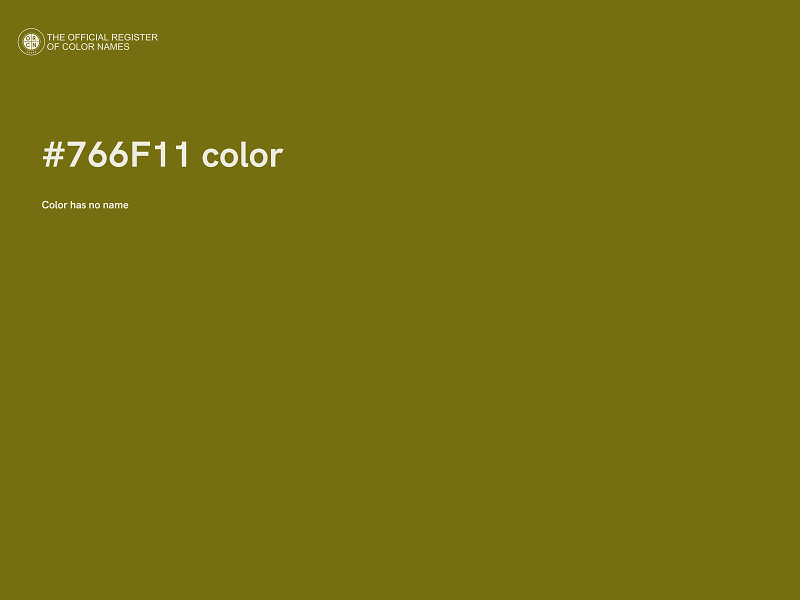 #766F11 color image
